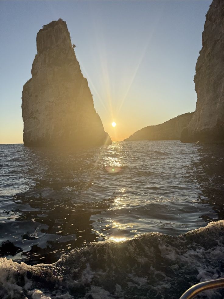 Ortholithos rock at sunset, Paxos